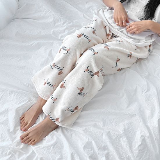 [1+1] 극세사 겨울 수면 잠옷 바지 5type