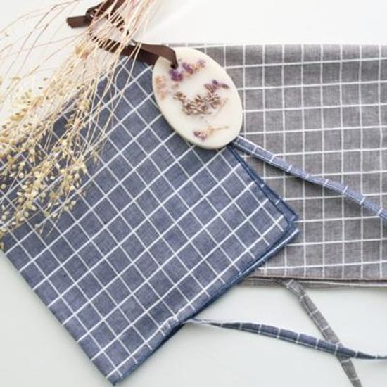 깔끔 매너 멀티손수건[차분한체크]-2color