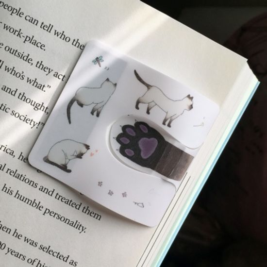 [수지인] 제니고양이 자동책갈피 5종 세트