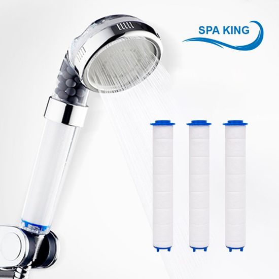스파킹 3중 정수필터 샤워기헤드+필터3개(WE7F0B4)