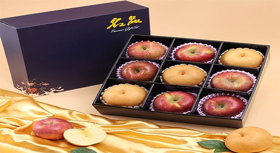 [자연예서] 명품 혼합 3호 과일선물세트(사과6+배3)