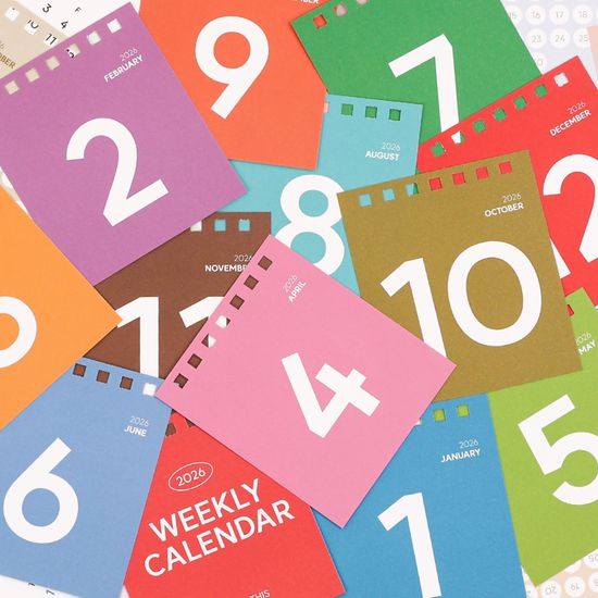 2026 비기닝 심플 데스크 캘린더 위클리