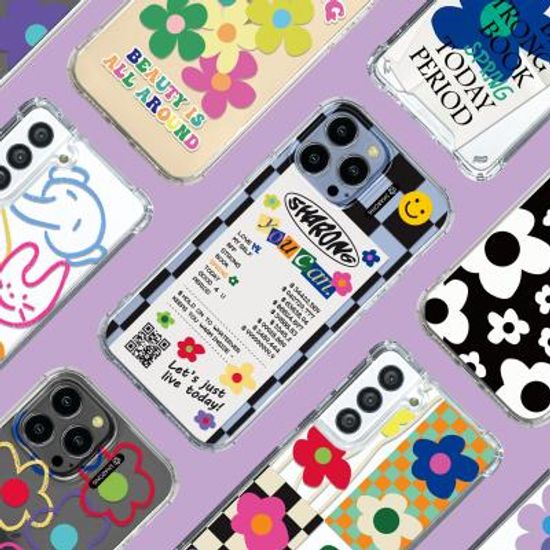 아이폰 갤럭시 시그니처 디자인 케이스 플라워시리즈