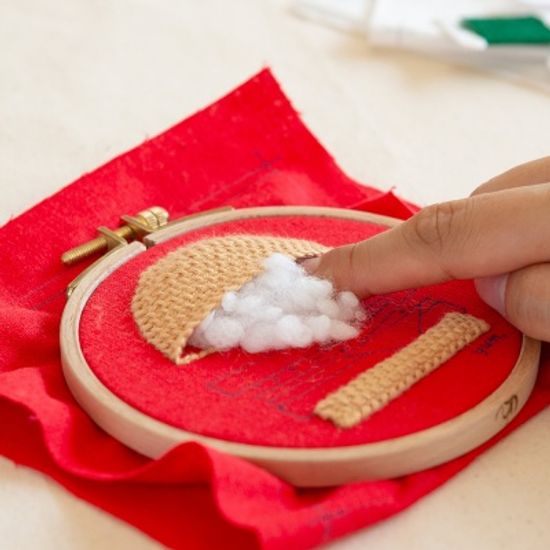 hobbyful 프랑스자수 수제버거 파우치 클래스