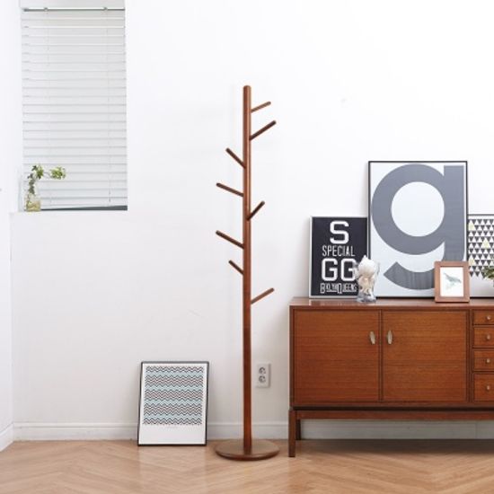 월넛 원목 스탠드 옷걸이