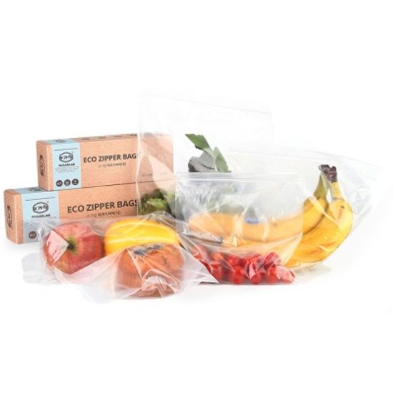 슈가랩 에코 지퍼백 대/중 위생비닐 봉투