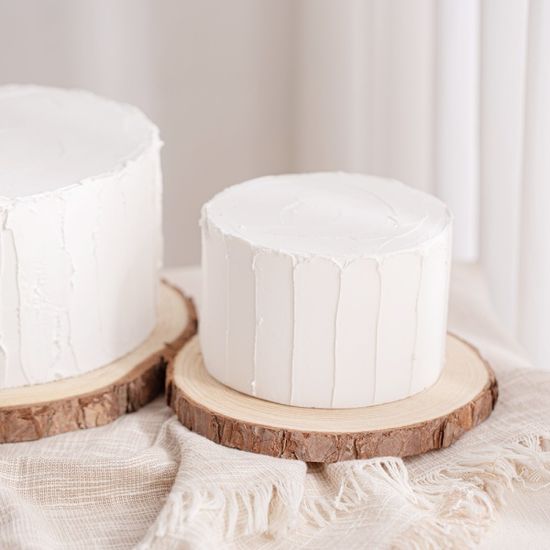 생크림 케이크 모형 (무장식)