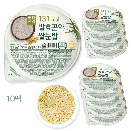 빼빼곤약 발효곤약쌀눈밥 150g x 10팩