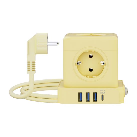 [에코너] MT04 큐브 멀티탭 전선형 1.8m/5구/C타입