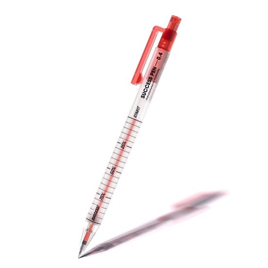 모트모트 성공펜 0.4mm - 레드 노크식 중성펜
