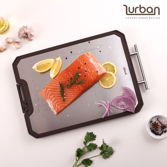 쉬젤 러반 다용도 스테인레스 양면도마L (27.5x41)