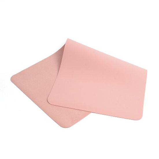 파스텔 휴대용 가죽 데스크 매트(핑크)/ 책상패드