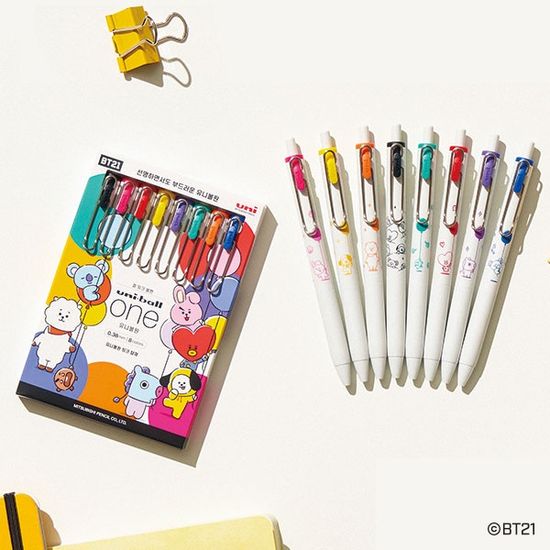 [한정판] 유니 BT21 유니볼원 0.38mm(단품)