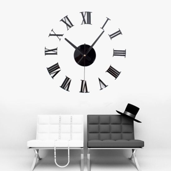 DIY 로마숫자 벽시계/인테리어벽시계 무소음시계