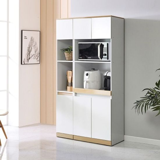 루블린 주방 수납 렌지대+틈새장 세트 오픈형 (착불)