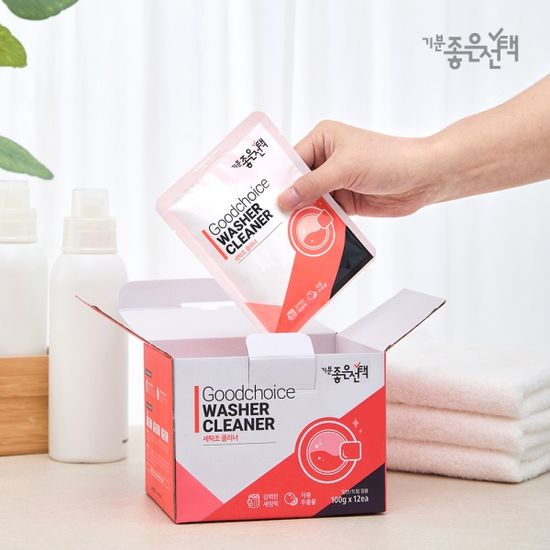 기분좋은선택 99.9%세균박멸 안심세탁조클리너 12개입