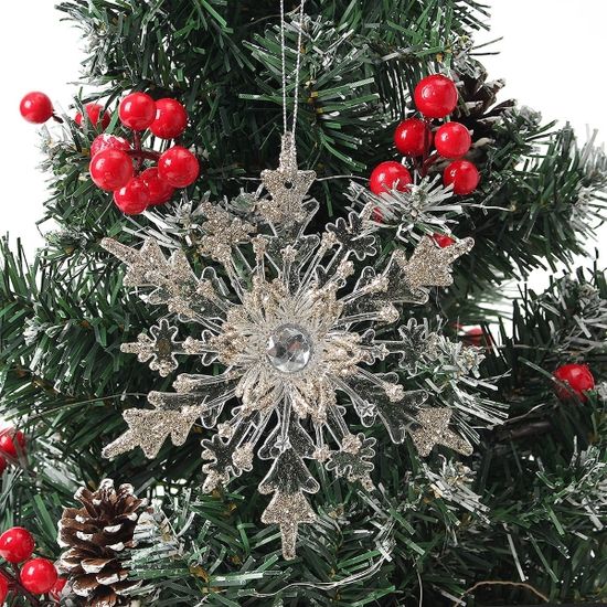 [도토로] 럭셔리 오너먼트 3p(골드눈결정)