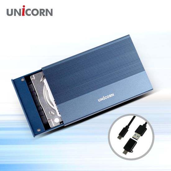 유니콘  HDD-800VA USB3,2 Gen2 2,5인치 HDD SSD 외장