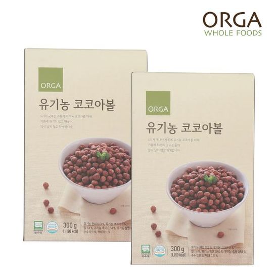 [올가] ORGA 유기농 코코아볼(300g) x 2봉
