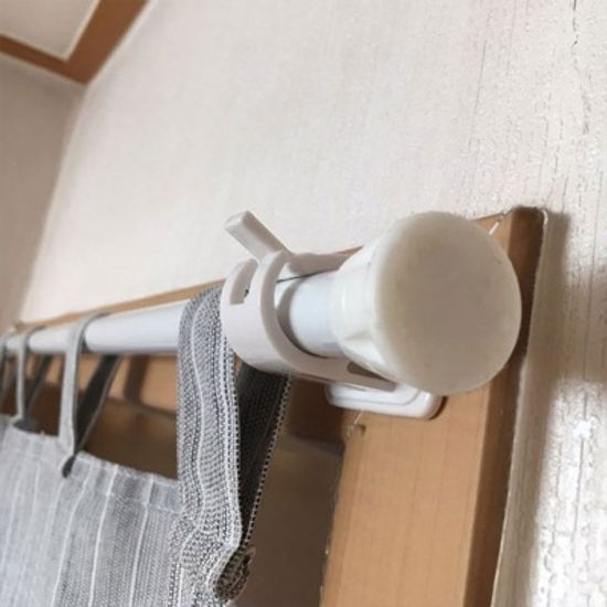 붙이는 커튼봉 브라켓 2p