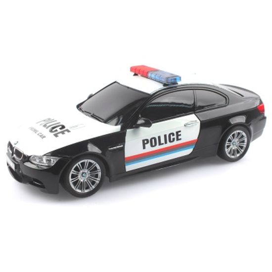2.4GHz 1/18 BMW M3 경찰차 무선조종RC 블랙