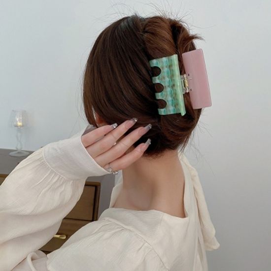글리터 자개 아크릴 머리핀 집게핀 헤어핀 고정핀
