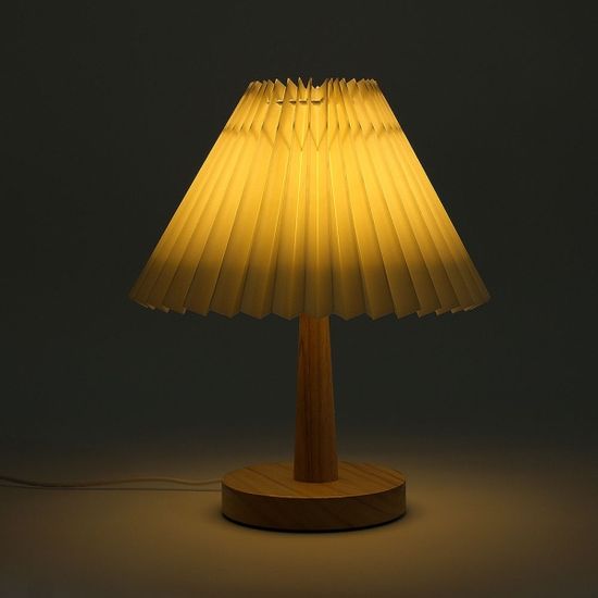 포무드 밝기조절 테이블 스탠드 주름 침실 베드 램프