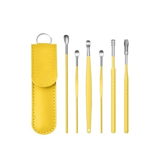휴대용 가정용 여행용 귀후비개 귀이개 6종 세트[WB21