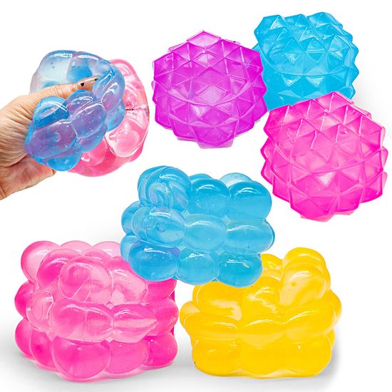 도형 큐브 텍스처볼 실리콘 말랑이 주물럭 손 장난감