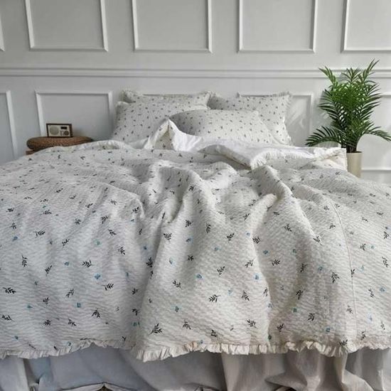 SUMMER 차렵이불+침대패드+베개커버 세트 Q 2color