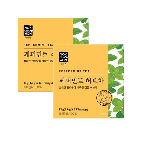 [녹차원] [1+1] 페퍼민트차 15T (삼각티백)