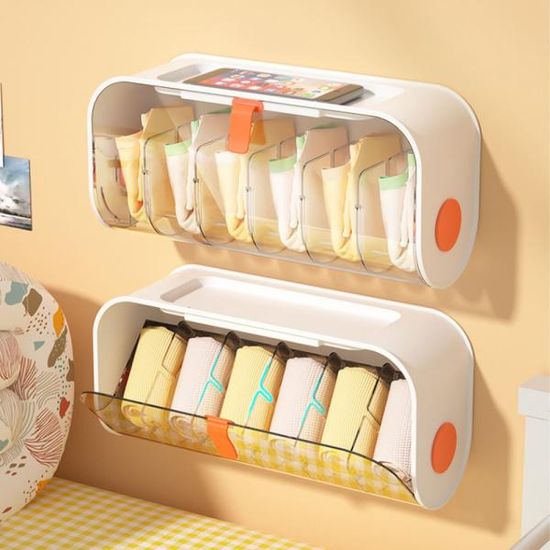 속옷 양말정리함 수납함 투명 벽걸이 정리함 F391