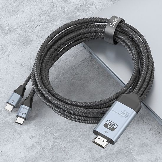 썬더볼트3/4 고속충전 PD 100W USB3.1 HDMI 케이블 2M