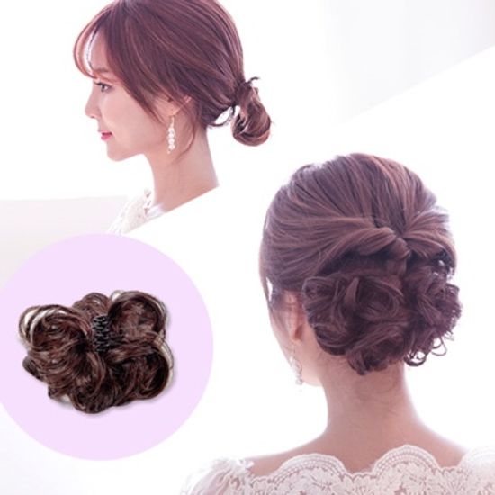 당고머리 똥머리 부분가발 집게핀