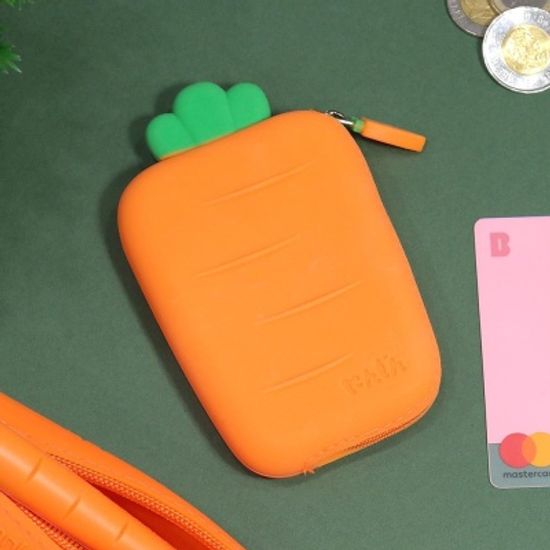 핑크풋 당근 카드 동전 지갑