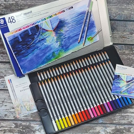 스테들러 karat aquarell 수채색연필 47색set 125 M48