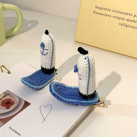 스펀지밥 집게리아 모자 머리 헤어 집게 핀 삔 클립