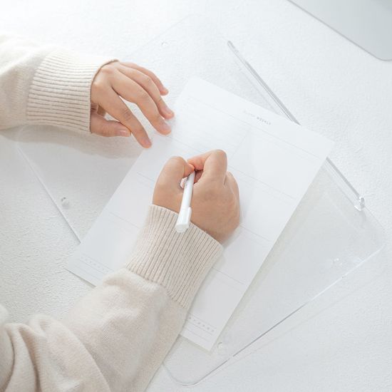 마그네틱 미니 독서대 높이 각도 투명 거치대 필기대