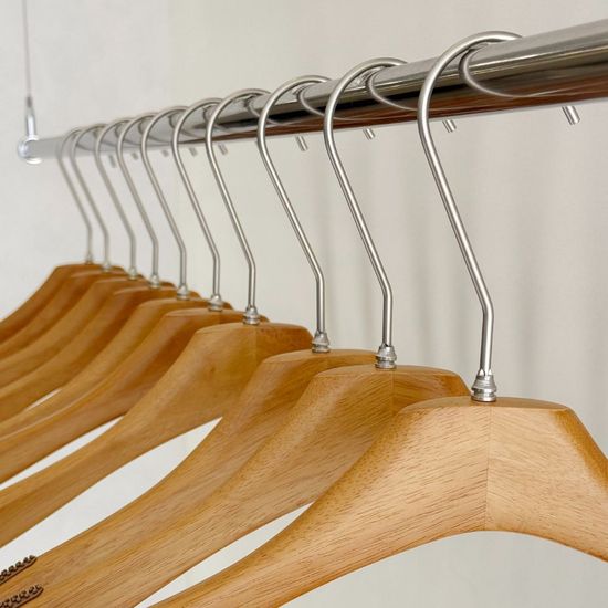 올지 헤리티지 원목 옷걸이 5P 논슬립 회전고리