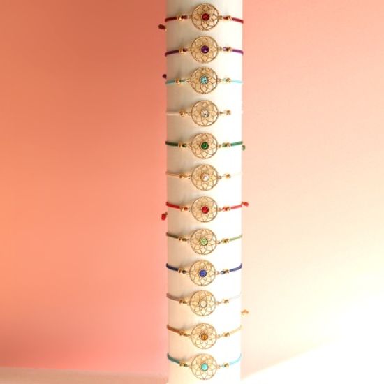 [선물포장] 탄생석 드림캐쳐 프랜드쉽 팔찌(12종 택1)