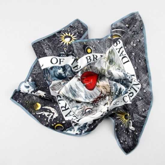 [베네]하트비트 실크 쁘띠 스카프