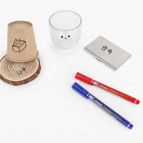 펜텔 유성마카/가는글씨용 네임펜 EF NF450 12자루