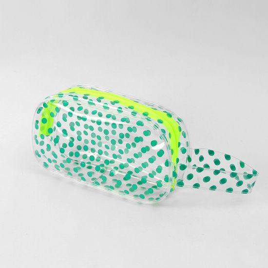 땡땡이 투명 파우치/화장품가방 세면도구 파우치