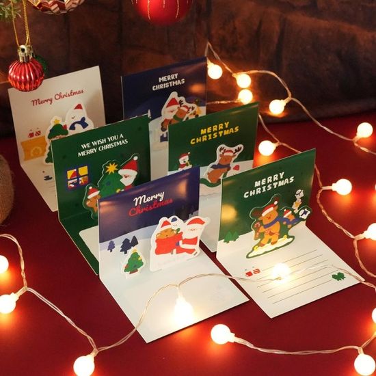 핑크풋 크리스마스팝업카드