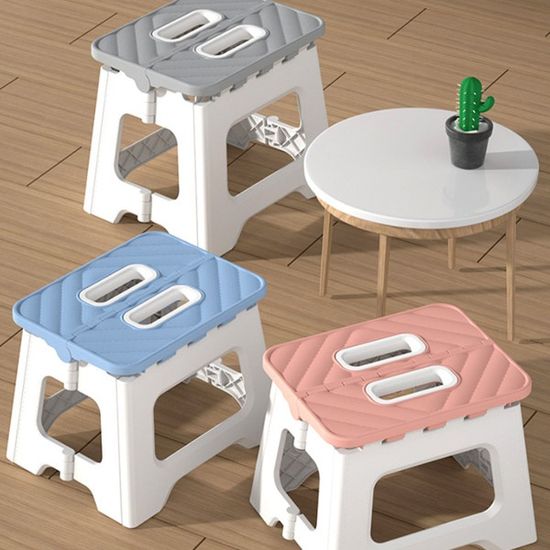 보조스툴 휴대용 접이식 발받침 의자 2color