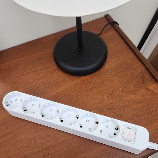 자동소화 에스탭 국산 멀티탭 과부하차단 6구