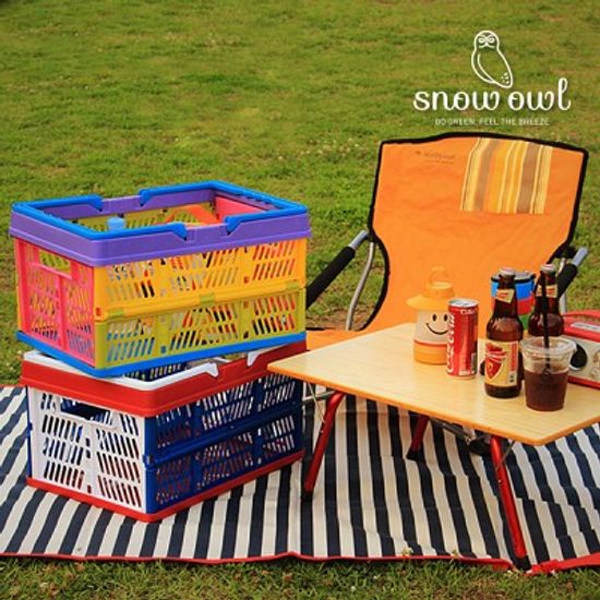 캠핑 다용도 폴딩 바스켓 박스/리빙박스/장바구니/폴딩박스/캠핑용품