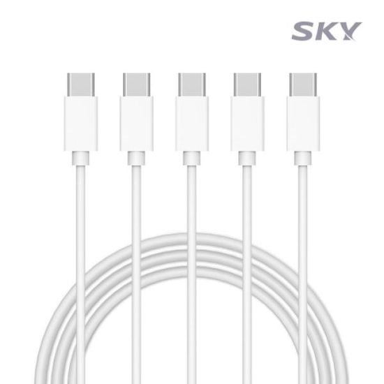 [5개입]스카이 18W USB-C타입 고속충전 케이블 1.5M
