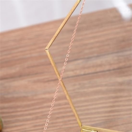 골드 육각 유리 보석함 케이스