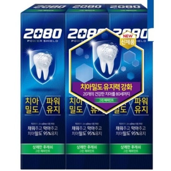 [애경산업] 2080파워쉴드치약 그린페퍼민트 [세트/1] 382014